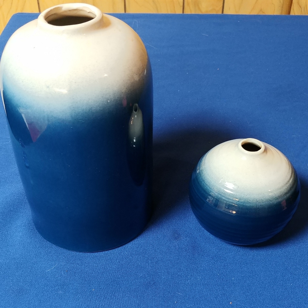 Indigo Mist vase set Ombre